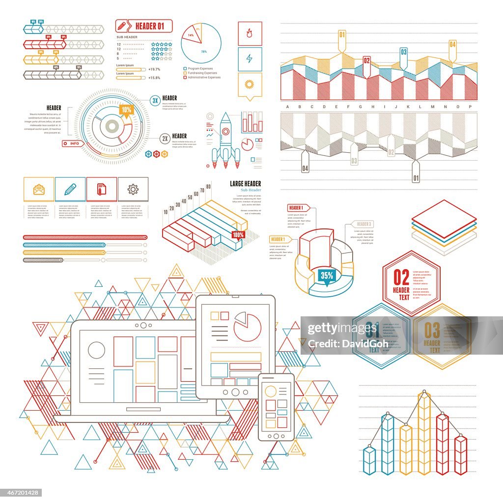Line Ui Infographic Elements High-Res Vector Graphic - Getty Images