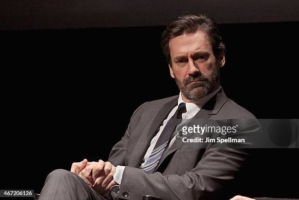 Actor Jon Hamm attends the "Mad Men" special screening at The Film Society of Lincoln Center on March 21, 2015 in New York City.