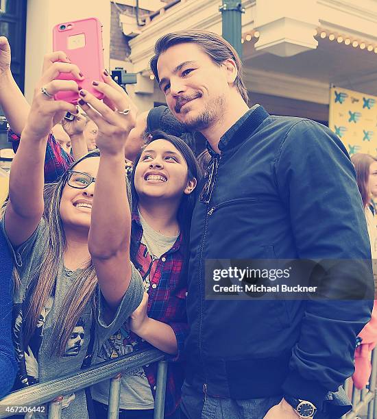 Actor Josh Hartnett arrives at the premiere of "Wild Horses" during the 2015 SXSW Music, FIlm + Interactive Festival at the Paramount Theatre on...