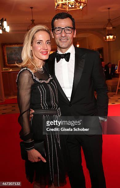Erol Sander and his wife Caroline during the Gala Spa Awards 2015 at Brenners Park-Hotel & Spa on March 21, 2015 in Baden-Baden, Germany.