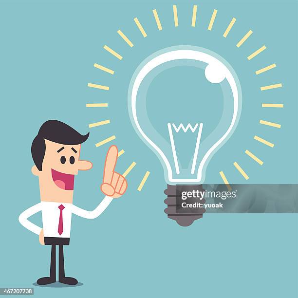 good idea - big decision stock illustrations