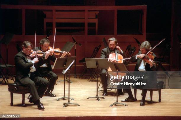 "The 75th Anniversary of the Walter W. Naumburg Foundation" at Alice Tully Hall on Thursday night, December 13, 2001.This image:The Emerson String...