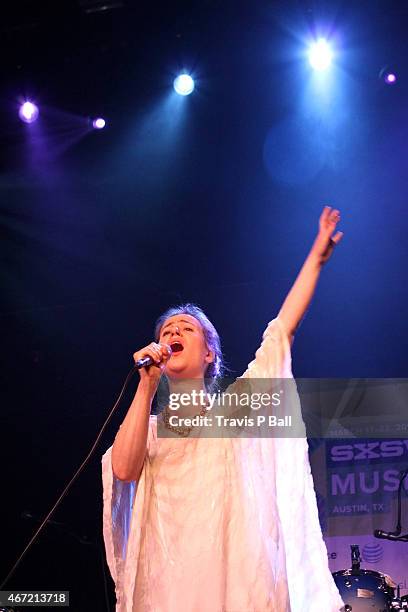 Gabrielle Herbst of GABI performs onstage at 'SXSW presents' during the 2015 SXSW Music, Film + Interactive Festival at Emo's East on March 21, 2015...