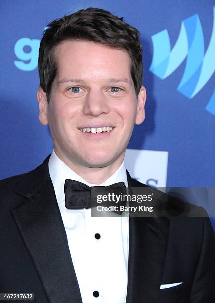 Writer Graham Moore arrives at the 26th Annual GLAAD Media Awards at The Beverly Hilton Hotel in Beverly Hills, California.