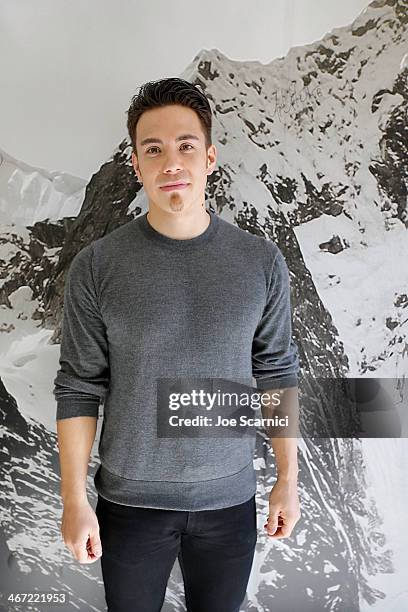 Olympian Apolo Anton Ohno visits the USA House ahead of the Sochi 2014 Winter Olympics at the Olympic Park on February 6, 2014 in Sochi, Russia.
