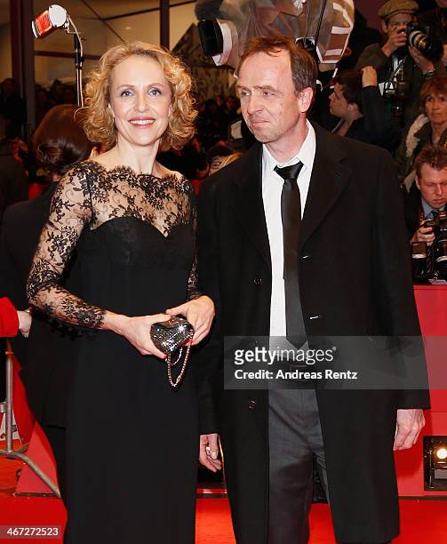 Juliane Koehler and Georg Maas attend 'The Grand Budapest Hotel' Premiere and opening ceremony during the 64th Berlinale International Film Festival...