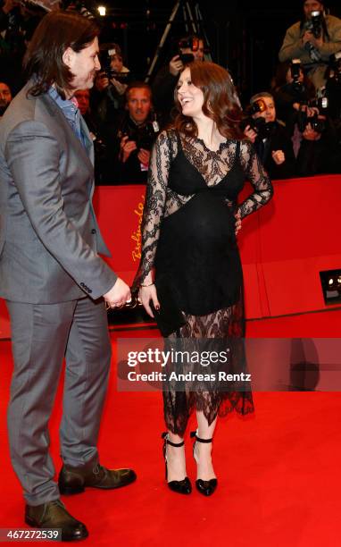 Misel Maticevic and Lavinia Wilson attend 'The Grand Budapest Hotel' Premiere during the 64th Berlinale International Film Festival at Berlinale...