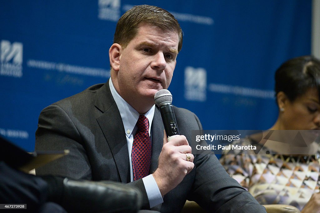 Boston Mayor Walsh Hosts National Forum With New York And Seattle Mayors