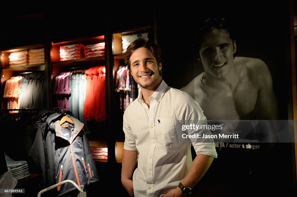 Diego Boneta Stops By The Abercrombie & Fitch Store At The Grove In Los Angeles