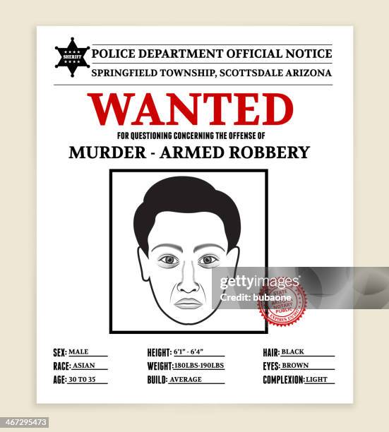 bildbanksillustrationer, clip art samt tecknat material och ikoner med royalty free vector illustration most wanted poster - efterlyst-affisch