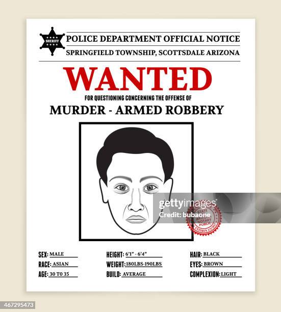 royalty free vector illustration most wanted poster - wanted poster 幅插畫檔、美工圖案、卡通及圖標
