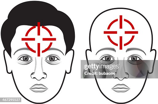 Target On Human Face High-Res Vector Graphic - Getty Images