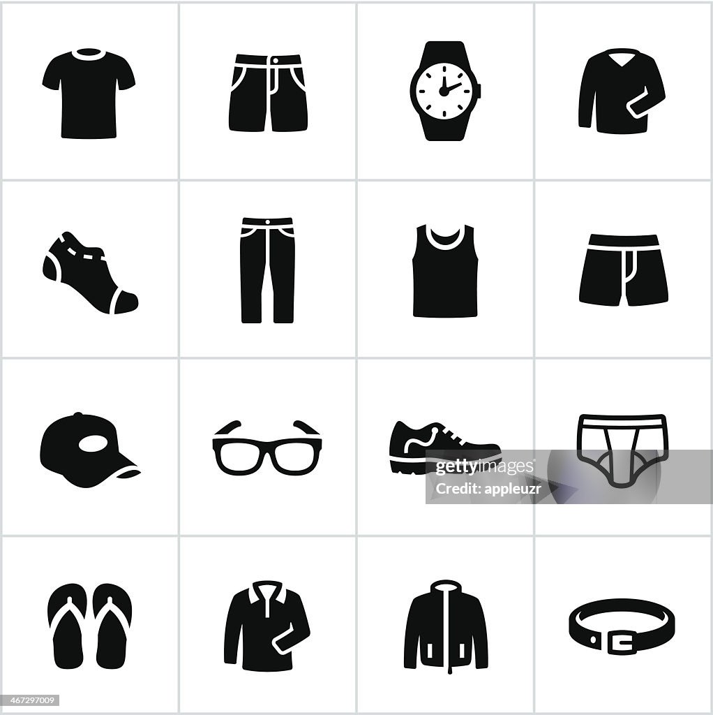 Mens Casual Wear Icons