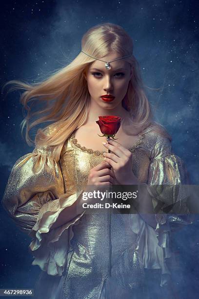 beautiful woman - fairytale princess stock pictures, royalty-free photos & images