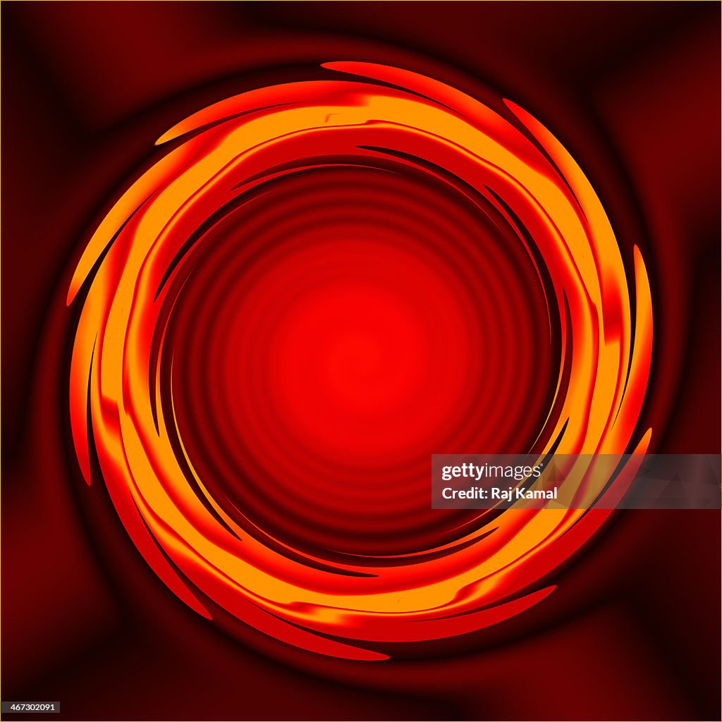 Swirling Circular Creative Lines Abstract Design