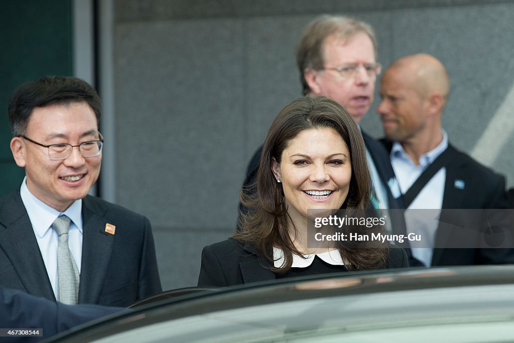 Crown Princess of Sweden Victoria Visits South Korea - Day 1