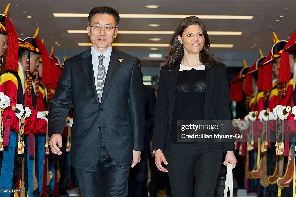 Crown Princess of Sweden Victoria Visits South Korea - Day 1