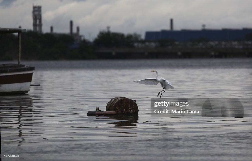 2016 Olympic Games Venue Guanabara Bay Remains Polluted