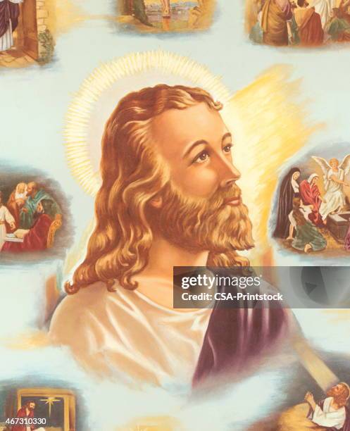 jesus - jesus christ stock illustrations