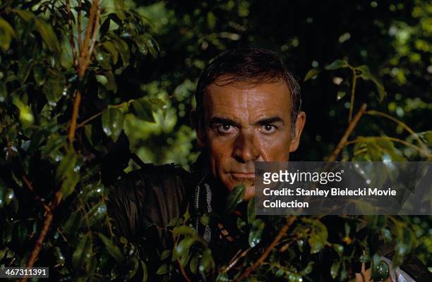 Actor Sean Connery in a scene from the film 'Never Say Never Again', 1983.