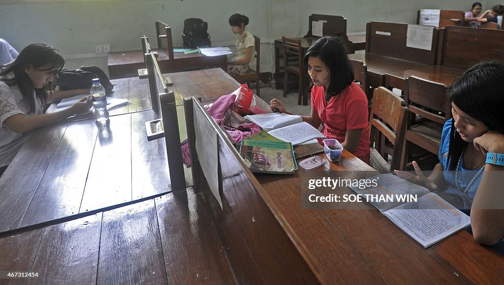 MYANMAR-POLITICS-EDUCATION