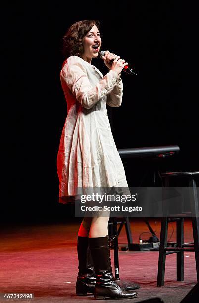 Kristen Schaal of Bobs Burgers performs at The Fillmore Detroit on March 22, 2015 in Detroit, Michigan.