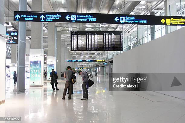 suvarnabhumi international airport, bangkok, thailand - suvarnabhumi airport stock pictures, royalty-free photos & images