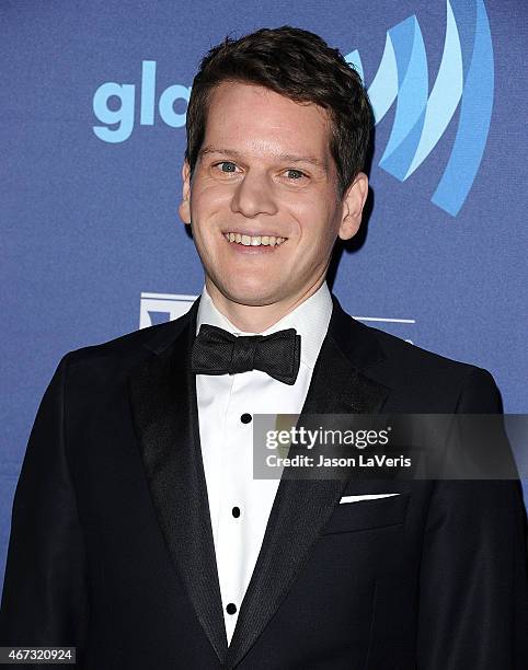 Writer Graham Moore attends the 26th annual GLAAD Media Awards at The Beverly Hilton Hotel on March 21, 2015 in Beverly Hills, California.