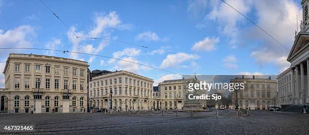 place royale brussels - magritte museum stock pictures, royalty-free photos & images