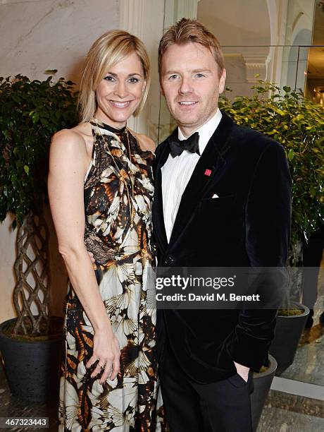 Jenni Falconer and James Midgley attend The Prince's Trust Invest In Futures dinner at The Savoy Hotel on February 6, 2014 in London, England.