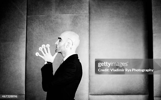 Drummond Money Coutts poses for a portrait session on March 20, 2015 in Athens, Greece.