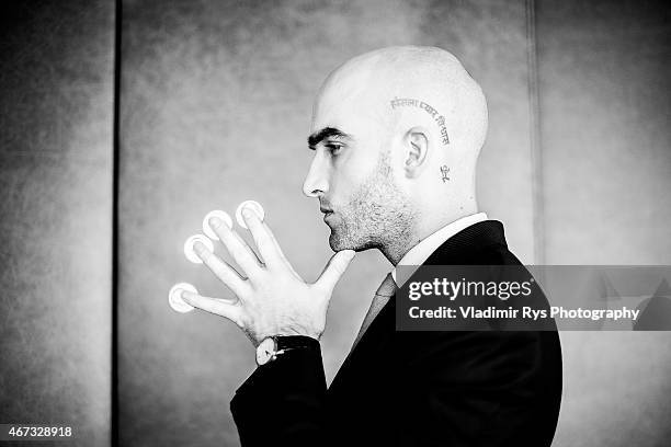 Drummond Money Coutts poses for a portrait session on March 20, 2015 in Athens, Greece.
