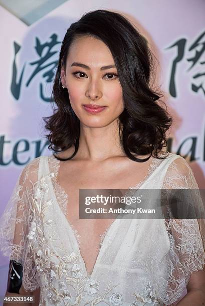 Isabella Leong attends the Grand Opening during the 39th Hong Kong International Film Festival at Hong Kong Convention and Exhibition Centre on March...