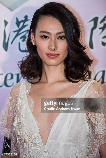 Isabella Leong attends the Grand Opening during the 39th Hong Kong International Film Festival at Hong Kong Convention and Exhibition Centre on March...