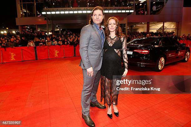 Misel Maticevic and Lavinia Wilson attends 'The Grand Budapest Hotel' Premiere - Audi At The 64th Berlinale International Film Festival at Berlinale...