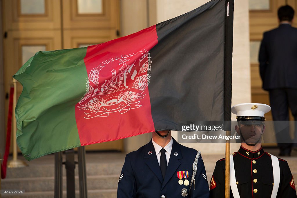 Defense Secretary Ash Carter Hosts Honor Cordon For Afghan President Ghani At Pentagon