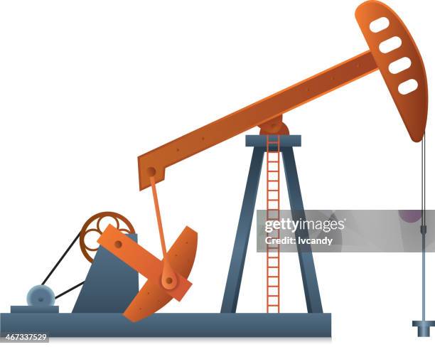 oil pump - ölquelle stock-grafiken, -clipart, -cartoons und -symbole