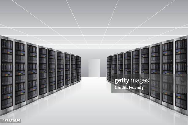 network server house - network server room stock illustrations