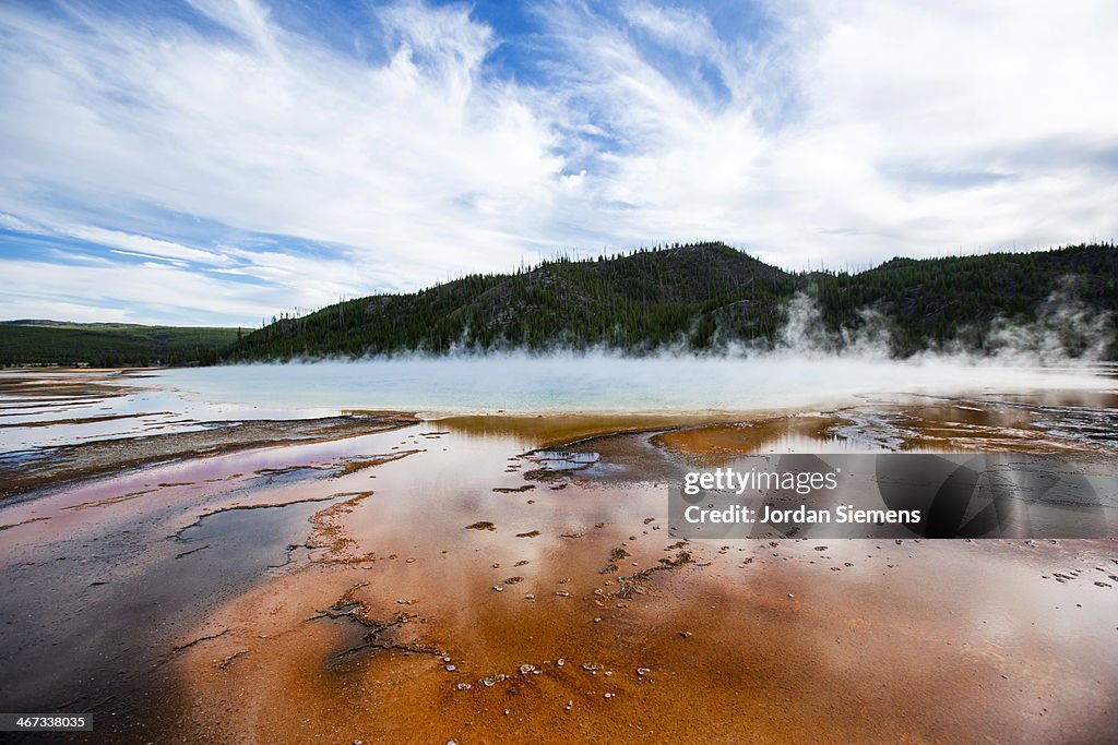 Hot springs at Yellowstone National Park
