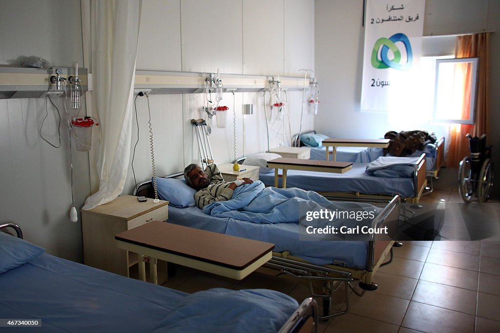 Wounded Syrian Refugees Treated In Turkish Border Hospital