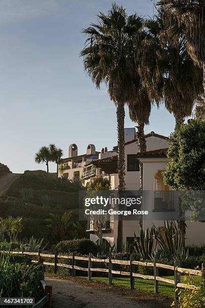 Bacara Resort & Spa is perched on a bluff overlooking the Pacific Ocean as viewed on March 18 near Santa Barbara, California. Because of its close...