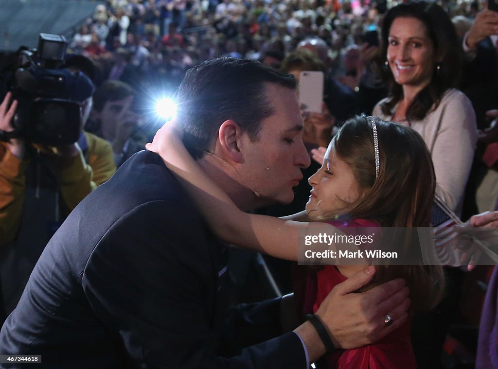 Sen. Ted Cruz (R-TX) Announces His Run For President At Liberty University