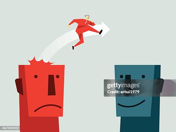 job wanted-illustration - determination face stock illustrations