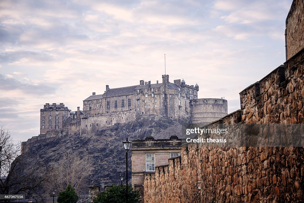 Edinburgh Castle and City Wall from the South