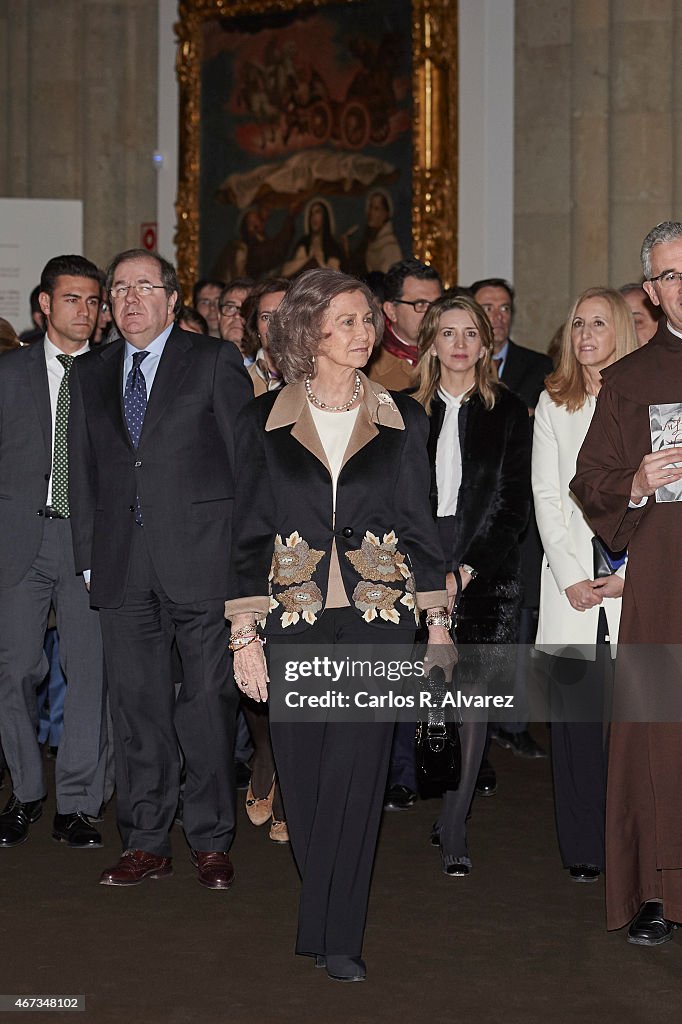 Queen Sofia Visits The Basilica of Santa Teresa in Salamanca