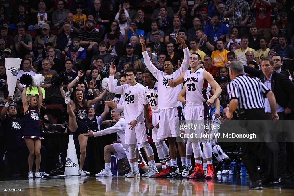 Gonzaga University vs University of Iowa, 2015 NCAA South Regional Playoffs Round 3 