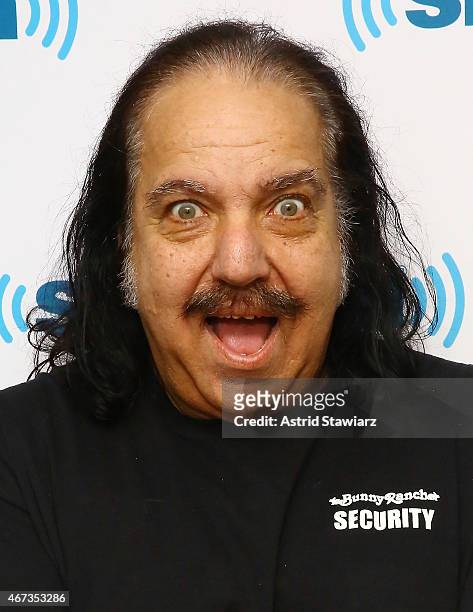 Adult film star Ron Jeremy visits the SiriusXM Studios on March 23, 2015 in New York City.