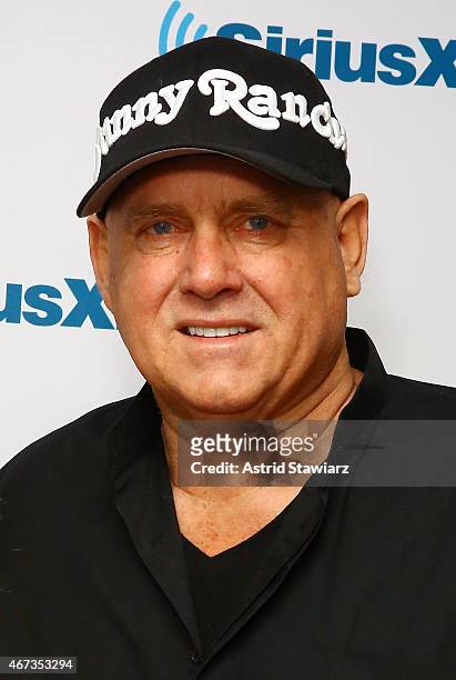 Personality and owner of Moonlite BunnyRanch, Dennis Hof visits the SiriusXM Studios on March 23, 2015 in New York City.