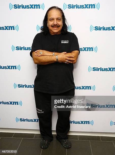 Adult film star Ron Jeremy visits the SiriusXM Studios on March 23, 2015 in New York City.