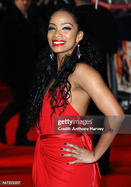 Yanet Fuentes attends the World Premiere of "Cuban Fury" at Vue Leicester Square on February 6, 2014 in London, England.